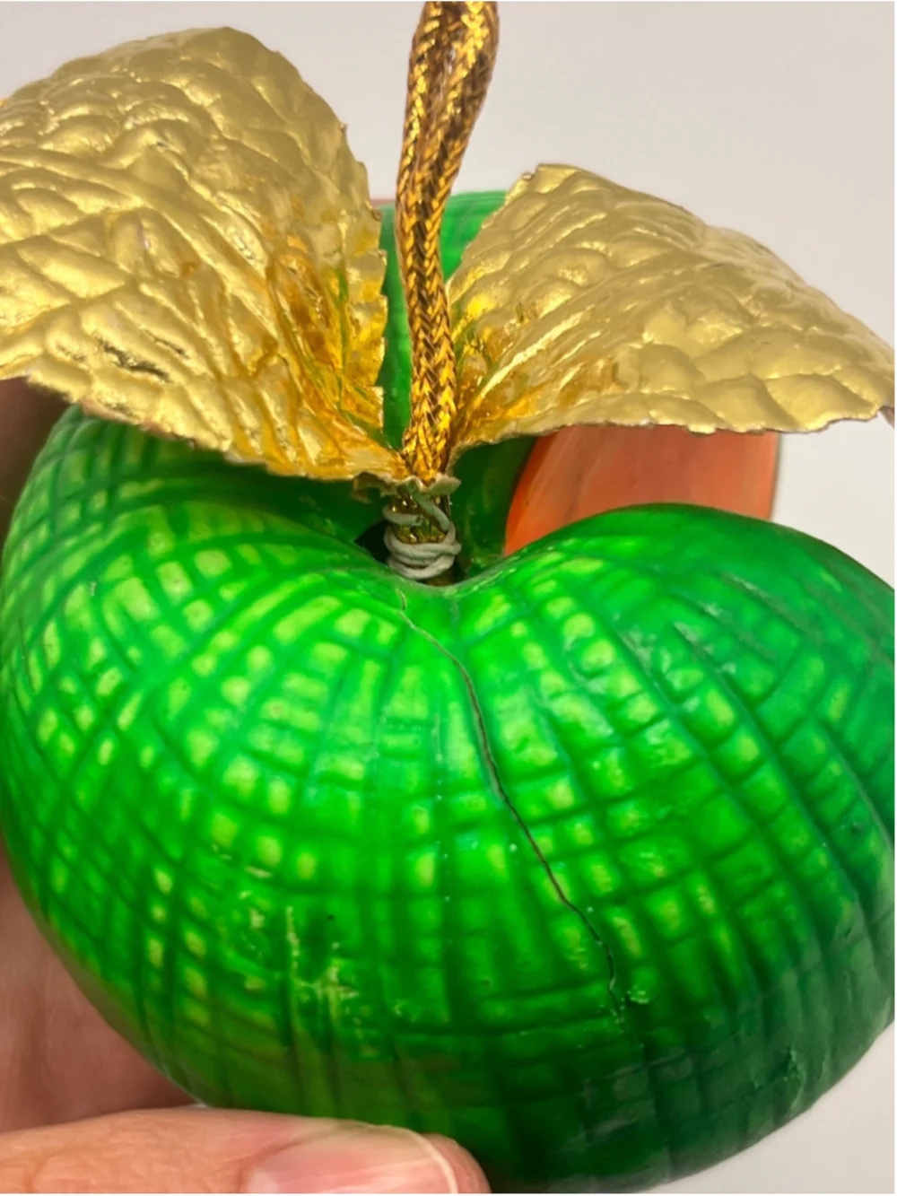 Vintage Dickson Japan Set of 6 Fruit Christmas Ornaments Apple Pear Lemon MCM